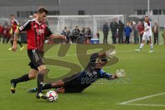 2. Bundesliga - FC Ingolstadt 04 - Saison 2014/2015 - Saisoneröffnung mit Mannschaftsvorstellung - Fanmannschaft gegen 1. Mannschaft Showspiel - Pascal Groß (10), Torwart Bayram Abanoz keine Chance