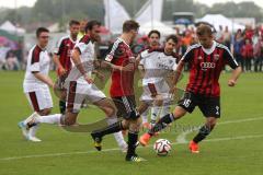 2. Bundesliga - FC Ingolstadt 04 - Saison 2014/2015 - Saisoneröffnung mit Mannschaftsvorstellung - Fanmannschaft gegen 1. Mannschaft Showspiel - Pascal Groß (10) und Lukas Hinterseer (16)