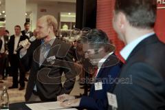 FC Ingolstadt Sponsorentreffen im Westpark bei Modehaus Wöhrl und Restaurant Vapiano  - Tobias Levels - Italo Mele - Foto: Jürgen Meyer