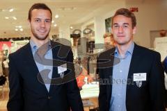 FC Ingolstadt Sponsorentreffen im Westpark bei Modehaus Wöhrl und Restaurant Vapiano  - Christian Ortag links - Julian Günther-Schmidt rechts - Foto: Jürgen Meyer