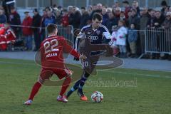 2. BL - Testspiel - FC Ingolstadt 04 - SpVgg Unterhaching -  Pascal Groß (10 - FC Ingolstadt 04) gegen Tobias Killer (U)