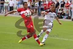 2. Bundesliga - Testspiel - FC Ingolstadt 04 - VfB Stuttgart II - Saison 2014/2015 - Flanke von rechts Steffen Jainta (24)