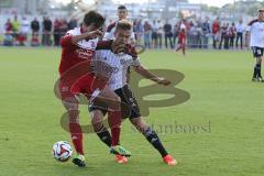 2. Bundesliga - Testspiel - FC Ingolstadt 04 - SpVgg Unterhaching - 2:1 - rechts Lukas Hinterseer (16) im Zweikampf