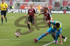 2. Bundesliga - Testspiel - FC Ingolstadt 04 - 1. FC Köln - Moritz Hartmann (9)   gegen Kevin Wimmer