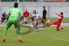 2. Bundesliga - Testspiel - FC Ingolstadt 04 - VfB Stuttgart II - Saison 2014/2015 - Moritz Hartmann (9) zeiht aufs Tor ab