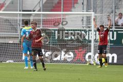 2. Bundesliga - Testspiel - FC Ingolstadt 04 - 1. FC Köln - Pascal Groß (10) trifft zum 1:0 gegen Torwart Timo Horn, Tor Jubel