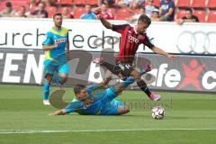 2. Bundesliga - Testspiel - FC Ingolstadt 04 - 1. FC Köln - Stefan Lex (14) kommt durch, Kevin Wimmer kann ihn nicht halten