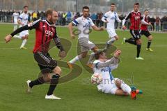 2. Bundesliga - Saison 2014/2015 - Testspiel - FC Ingolstadt 04 - SV Grödig - links Moritz Hartmann (9) zieht ab und scheitert am Abwehrspieler