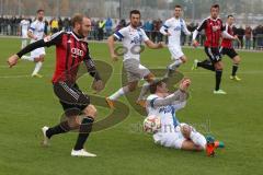 2. Bundesliga - Saison 2014/2015 - Testspiel - FC Ingolstadt 04 - SV Grödig - links Moritz Hartmann (9) zieht ab und scheitert am Abwehrspieler