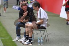 2. Bundesliga - Testspiel - FC Ingolstadt 04 - 1. FC Köln - Cheftrainer Ralph Hasenhüttl und Co-Trainer Michael Henke vor dem Spiel