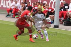 2. Bundesliga - Testspiel - FC Ingolstadt 04 - VfB Stuttgart II - Saison 2014/2015 - rechts Danilo Soares Teodoro (15) im Zweikampf