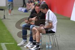 2. Bundesliga - Testspiel - FC Ingolstadt 04 - 1. FC Köln - Cheftrainer Ralph Hasenhüttl und Co-Trainer Michael Henke vor dem Spiel