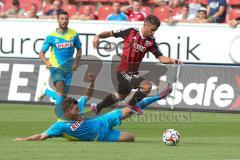 2. Bundesliga - Testspiel - FC Ingolstadt 04 - 1. FC Köln - Stefan Lex (14) kommt durch, Kevin Wimmer kann ihn nicht halten