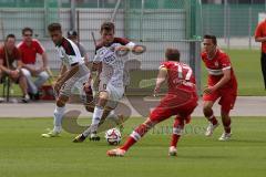 2. Bundesliga - Testspiel - FC Ingolstadt 04 - VfB Stuttgart II - Saison 2014/2015 - sprintet auf das Tor Pascal Groß (10) und links Stefan Lex (14)