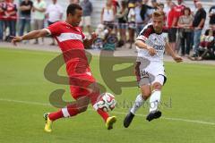 2. Bundesliga - Testspiel - FC Ingolstadt 04 - VfB Stuttgart II - Saison 2014/2015 - Flanke von rechts Steffen Jainta (24)