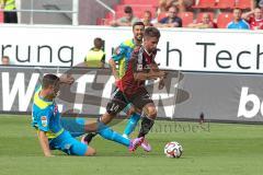 2. Bundesliga - Testspiel - FC Ingolstadt 04 - 1. FC Köln - Stefan Lex (14) kommt durch, Kevin Wimmer kann ihn nicht halten