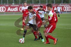 2. Bundesliga - Testspiel - FC Ingolstadt 04 - SpVgg Unterhaching - 2:1 - Tamas Hajnal (30) wird von Mario Erb gestört