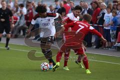 2. Bundesliga - Testspiel - FC Ingolstadt 04 - SpVgg Unterhaching - 2:1 - Caiuby Francisco da Silva (31) gegen Fabian Götze und Jonas Hummels