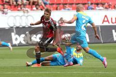 2. Bundesliga - Testspiel - FC Ingolstadt 04 - 1. FC Köln - Lukas Hinterseer (16) wird gestoppt von Dominic Maroh und Miso Brecko