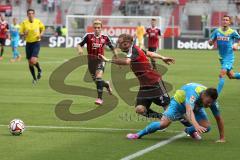 2. Bundesliga - Testspiel - FC Ingolstadt 04 - 1. FC Köln - Moritz Hartmann (9)   gegen Kevin Wimmer