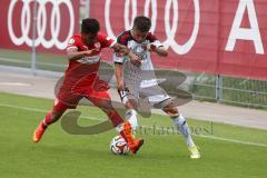 2. Bundesliga - Testspiel - FC Ingolstadt 04 - VfB Stuttgart II - Saison 2014/2015 - Stefan Lex (14) im Zweikampf rechts