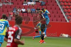 2. Bundesliga - Testspiel - FC Ingolstadt 04 - 1. FC Köln - Kopfballdueöö Lukas Hinterseer (16) und Dominic Maroh