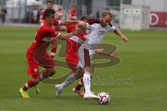 2. Bundesliga - Testspiel - FC Ingolstadt 04 - VfB Stuttgart II - Saison 2014/2015 - Moritz Hartmann (9) in Bedrängnis