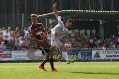 2. Bundesliga - Testspiel - FC Ingolstadt 04 - 1. FC Nürnberg 2:1 - Zweikampf vor dem Tor rechts Karl-Heinz Lappe (25)