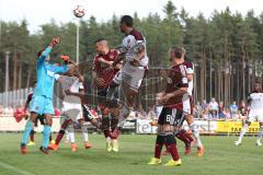 2. Bundesliga - Testspiel - FC Ingolstadt 04 - 1. FC Nürnberg 2:1 - Ecke, Kopfball Marvin Matip (34) Torwart Patrick Rakovsky hält