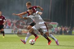 2. Bundesliga - Testspiel - FC Ingolstadt 04 - 1. FC Nürnberg 2:1 - Zweikampf links Ondrej Petrak (FCN) gegen Alfredo Morales (6)