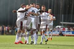 2. Bundesliga - Testspiel - FC Ingolstadt 04 - 1. FC Nürnberg 2:1 - Tor Jubel 2:0 für FC04 durch Roger de Oliveira Bernardo (8)