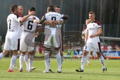 2. Bundesliga - Testspiel - FC Ingolstadt 04 - 1. FC Nürnberg 2:1 - Tor Jubel 2:0 für FC04 durch Roger de Oliveira Bernardo (8)