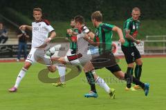 2. Bundesliga - Testspiel - FC Ingolstadt 04 - Wacker Innsbruck - 2:1 - Tomas Pekhart (11) stürmt zum Tor mit rechts Karl-Heinz Lappe (25)