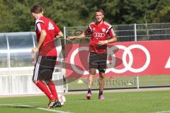2. Bundesliga -  Saison 2014/2015 - FC Ingolstadt 04 - Neuzugang Tomas Pekhart (11) im Training, Zusammenspiel mit Pascal Groß (10)