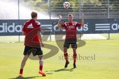 2. Bundesliga - FC Ingolstadt 04 - Saison 2014/2015 - Auftakttraining - Neuzugang links Michael Zant und rechts Steffen Jainta