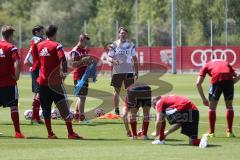 2. Bundesliga - FC Ingolstadt 04 - Saison 2014/2015 - Auftakttraining - Cheftrainer Ralph Hasenhüttl Besprechung mit dem Team