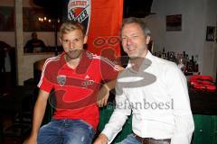 FC Ingolstadt 04 Fan-Treffen - Stefan Wannenwetsch links und Thomas Linke - Foto: Jürgen Meyer