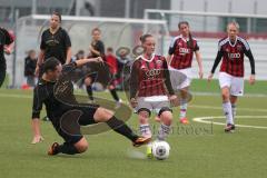 Frauen Fussball - Testspiel - FC Ingolstadt 04 - FC Moosburg - Zweikampf rechts Vanessa Haim (13)