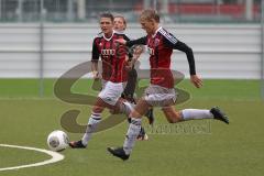 Frauen Fussball - Testspiel - FC Ingolstadt 04 - FC Moosburg - Renate Pieldner (7) und Simone Wagner (5)