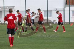 FC Ingolstadt 04 - Trainingsbeginn - U17 - Saison 2014/2015 - Spurttraining mit Pulsüberwachung - hinten Trainer Stefan Leitl