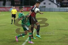 U 17 - Bayernliga - FC Ingolstadt 04 - FC Augsburg - 0:5 - Jonas Gmeinwieser rechts im Zweikampf