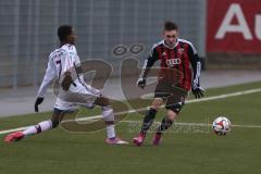 U19 - FC Ingolstadt 04 - FC Bayern München - Knogl Philipp rechts rot FC Ingolstadt 04 - Nsimba Kevin weiss FC Bayern München -  Foto: Jürgen Meyer