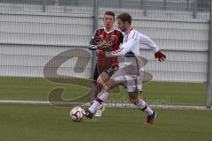U19 - FC Ingolstadt 04 - FC Bayern München - Schröder Ralf rot FC Ingolstadt 04 - Ramser Lukas weiss FC Bayern München -  Foto: Jürgen Meyer
