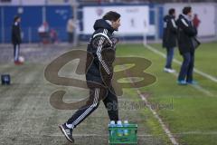 Regionalliga Bayern - FC Ingolstadt 04 II - SV Seligenporten - schimpft ins Spielfeld, Cheftrainer Stefan Leitl