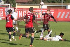 Regionalliga Bayern - FC Ingolstadt 04 II - FC Memmingen - Foul an den Memminger Spieler am Boden rechts Michael Zant (4)