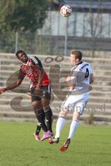 Regionalliga Bayern - FC Ingolstadt 04 II - FC Memmingen - links Aloy Ihenacho (11) und rechts Simon Ernemann