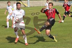 Regionalliga Bayern - FC Ingolstadt 04 II - TSV Buchbach 1:1 - rechts Julian Günther-Schmidt (13) schießt auf das Tor