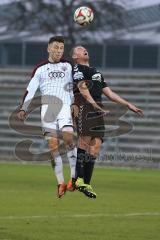 Regionalliga Bayern - FC Ingolstadt 04 II - SV Seligenporten - Kopfballduell links Albano Gashi (20) und rechts Marco Christ (SV)