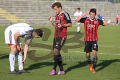 Regionalliga Bayern - FC Ingolstadt 04 II - FC Memmingen - rechts Andreas Buchner (16) ärgert sich Torchance verpasst