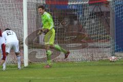 Regionalliga Bayern - FC Ingolstadt 04 II - SV Seligenporten - Tor für SV Seligenporten 0:1, Torwart Thomas Bauer (1) chancenlos, regt sich auf